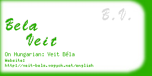 bela veit business card